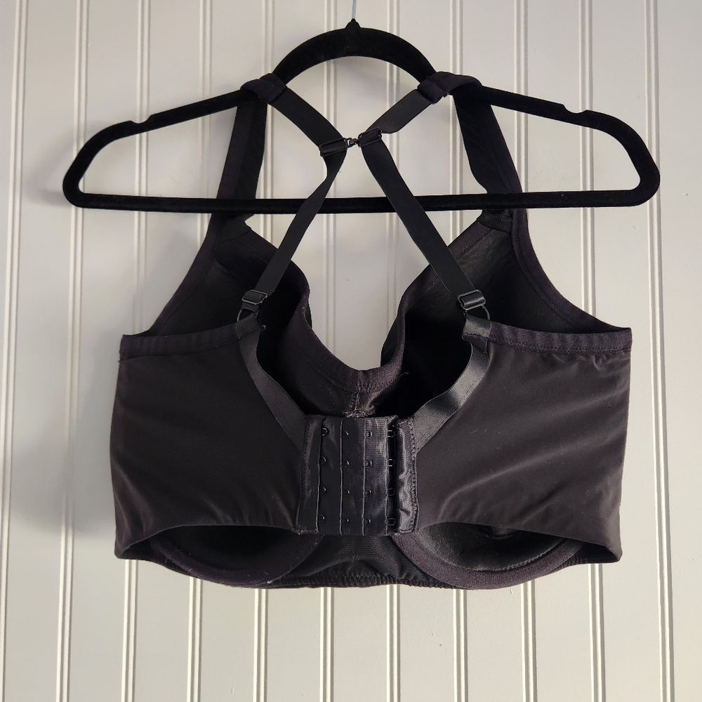 Torrid Active Solid Black Mid Impact Underwire Sp… - image 3